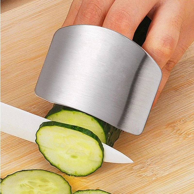 Multifunctional Stainless Steel Cut Vegetables Hand Guard Finger Protector Peeling Vegetable Gadgets Hand Guard Iron Nail Sets