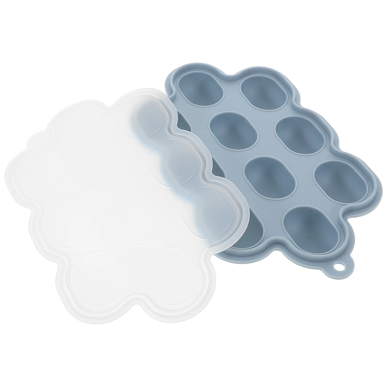 

2Pcs BpaFree Silicone Baby Food Freezer Trays Ice Cube Molds With Lid Convenient Storage And Prepping For Busy Parents