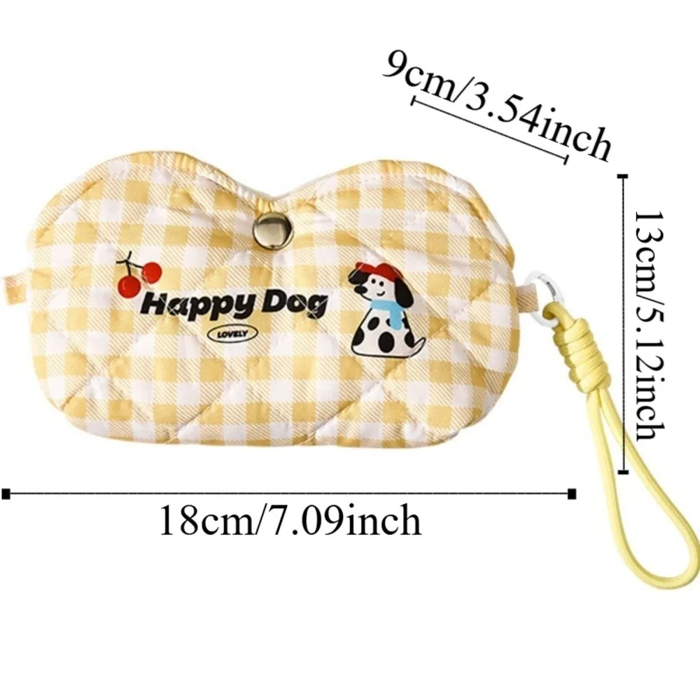 حافظة نظارة مبطنة بالقطن بغطاء ناعم مقاومة للضغط على الطراز الكوري حافظة نظارات كرتونية خفيفة الوزن