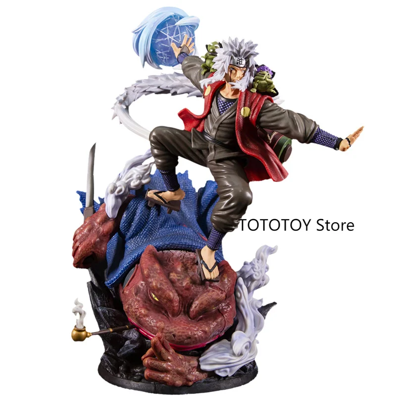 New Arrivals Naruto Shippuden Jiraiya Figure Anime Gama Bunta Action Figures Figma 39cm PVC Figurine Collection Toys For Boys