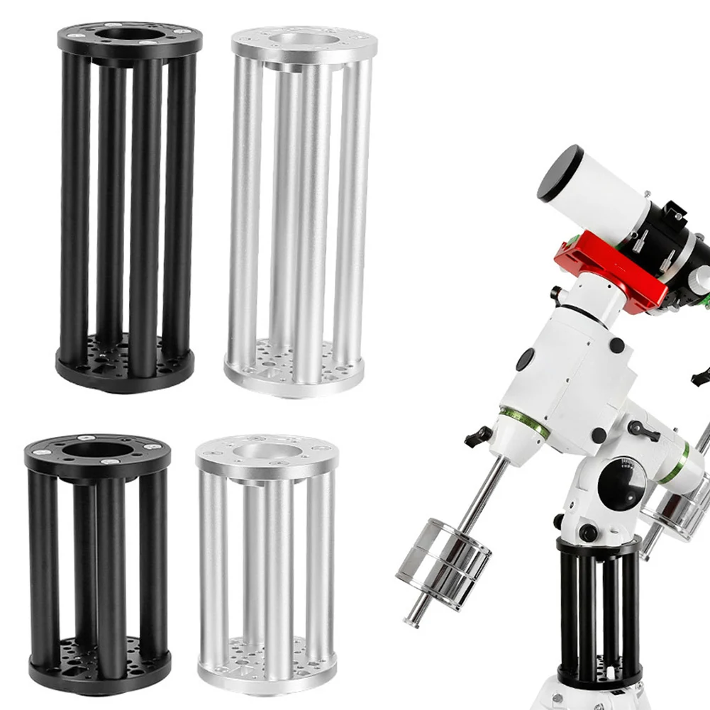 Aluminum Alloy Booster Section Extension for EQ3 EQ5 Equatorial Tripods with Adjustable Height for Astronomical Telescopes