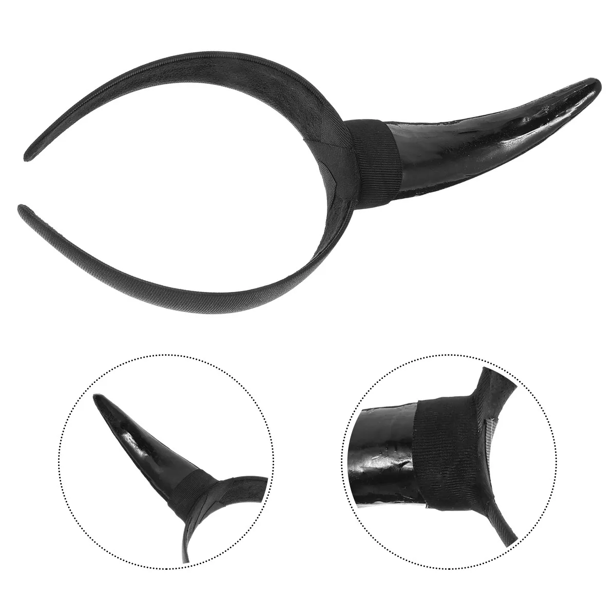 

1 шт. ободок для волос в форме рога, легкий и удобный, для Хэллоуина, косплея, маскарада, карнавала