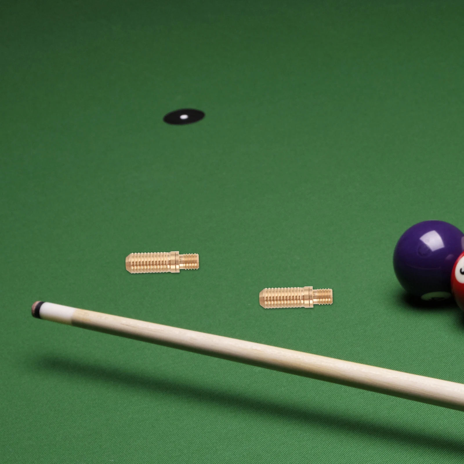 

4Pcs Billiard Cue Screws Copper DIY Extension Repair Pool Stick Tips Durable Hardware Easy Installation Gift Billiard Stick Tips