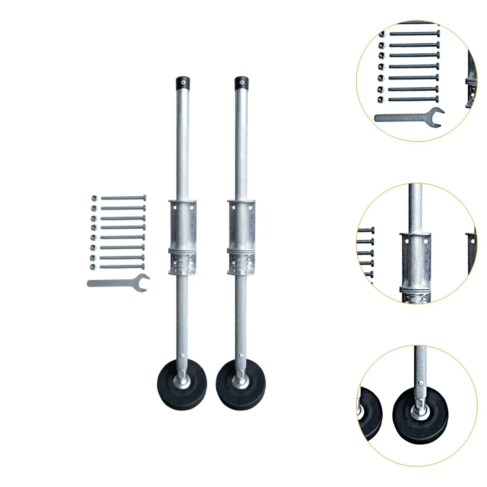 2Pcs Ladder Levelers,Extension Ladder Stabilizer Legs Step Ladder Accessories Tools Adjustable with Rubber Feet for Stairs