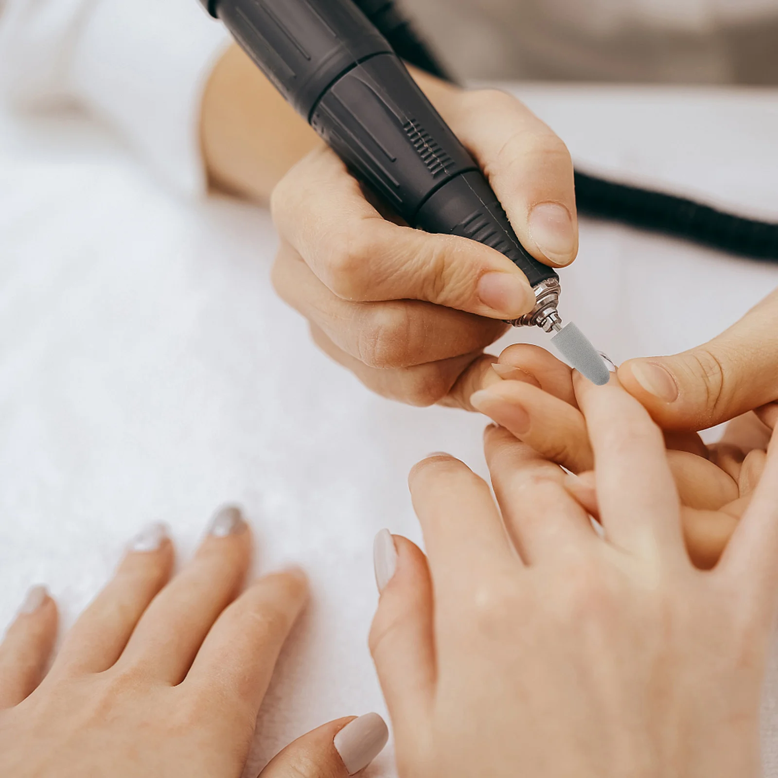 Broca para uñas, cabezal de pulido de uñas de silicona, cabezal de esmalte de uñas para máquina de manicura eléctrica (OM52), brocas para uñas