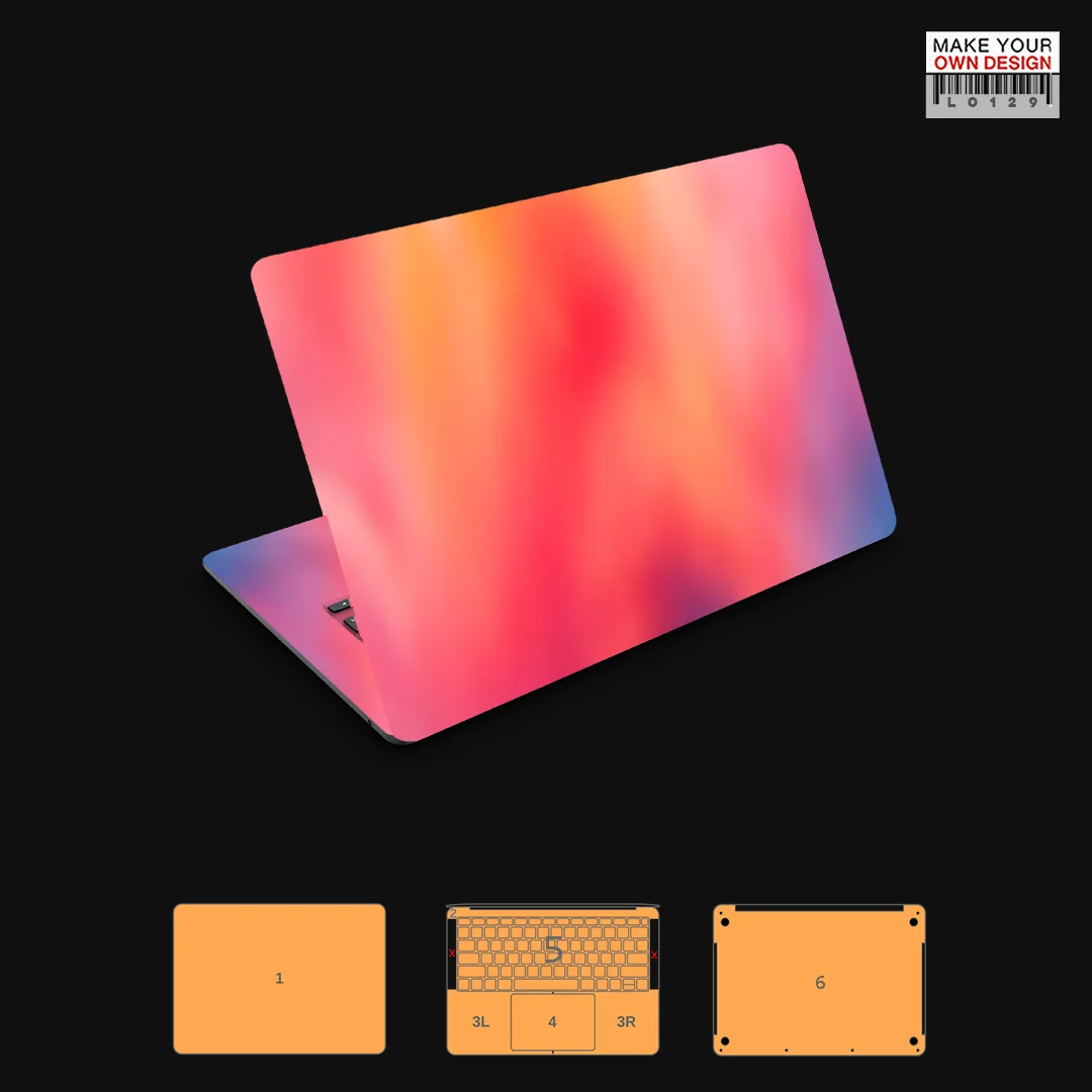 Adesivo de vinil para MacBook Pro & Air 13/14/15/16 (M1 M2 M3 M4) com cobertura total e proteção.