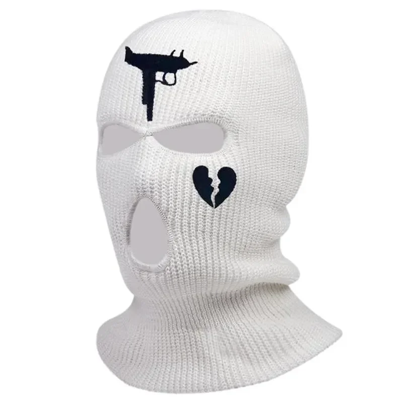 3Holes Balaclava Mask Hat Winter Warm Windproof Knit Beanies Bonnet Unisex Caps Men Women Halloween Party Gifts Ski  Accesorios