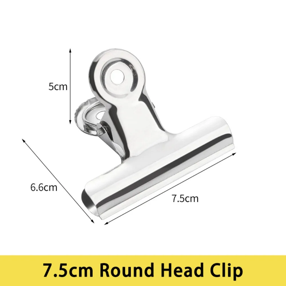 

Multifunctional Stainless Steel Metal Binder Clips Multi-size Round/Flat/Mountain Head Paper Clips Seal Clip Students