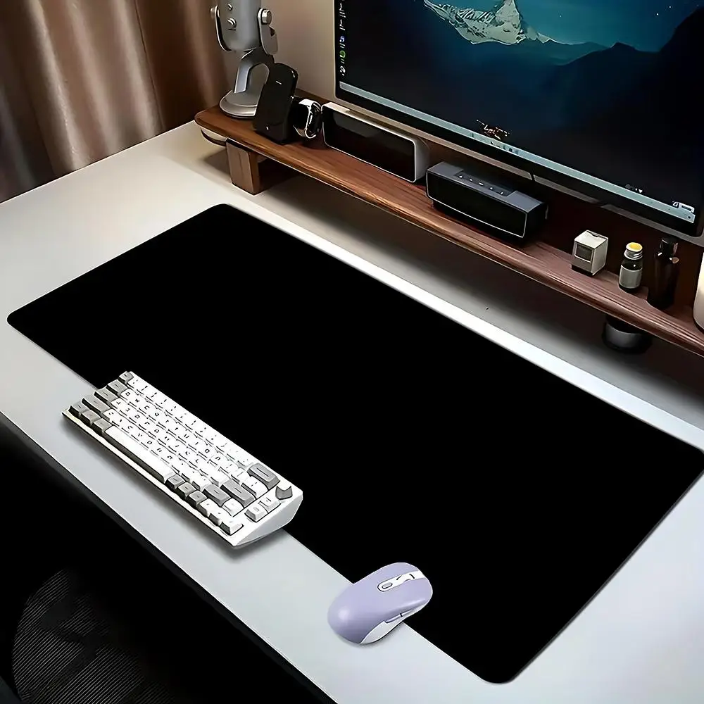Large Plain Solid Multi Color Gaming Mouse Pad Extended Desk Mat Stitched Edges Nonslip Rubber Base Smooth for Office Esports