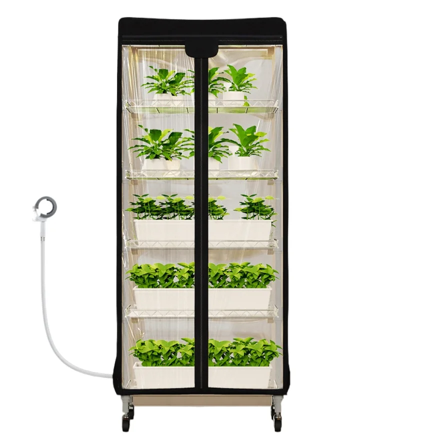 

2025 New - style Movable Vegetable and Mushroom Growth Tent with Pulley for Indoor Hydroponic Vegetable Planting