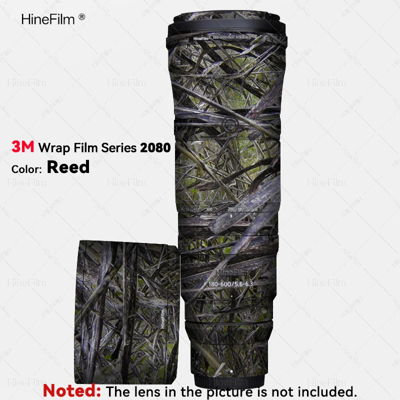 Piel Hinefilm para Nikkor 180-600 Piel de calcomanía de lente 180600   Cubierta envolvente de lente para Nikon Z 180-600mm f5.6-6.3 VR pegatina de lente 180 600