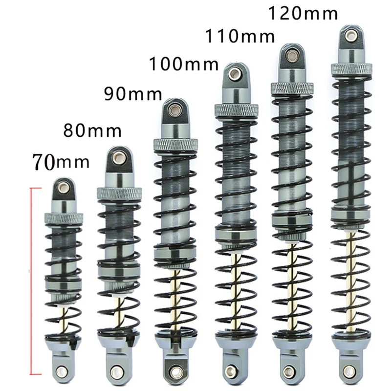 ل TRX4 SCX10 90046 1/10 محاكاة تسلق السيارة مرحلة مزدوجة ممتص الصدمات الزنبركي المعادن النفط امتصاص الصدمات هبوط السفينة