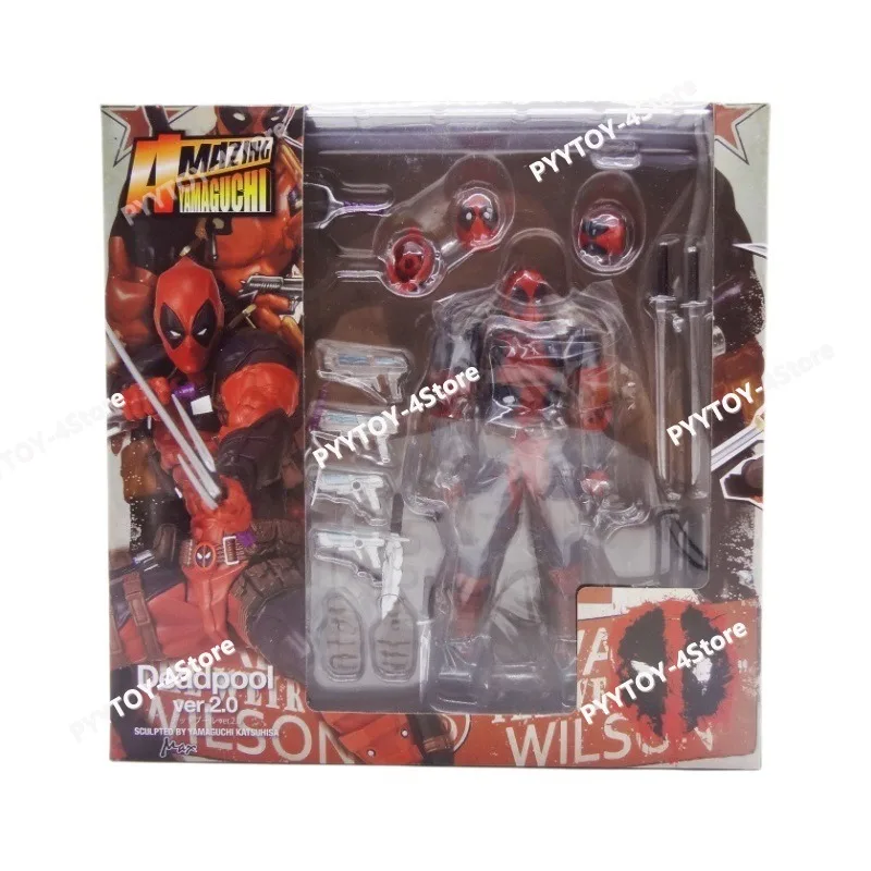 

Bandai Mobile Model Yamaguchi Style 025EX 2.0 Version Deadpool Toy Desktop Ornament Handmade Anime Peripheral Birthday Gift