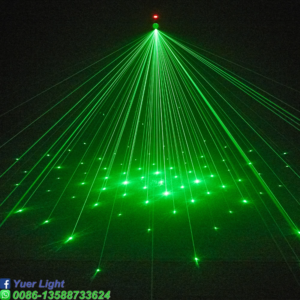 Imagem -06 - Yuer-feixe Estroboscópico Laser para Desempenho de Palco Besouro Boate Festa Boate Clube Festa Show Efeito Dmx512 Novo 6x3w