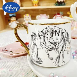 Kawaii Disney Princess Rapunzel Tangled Action Figure Toys Mug Anime Rapunzel  Dolls Milk Cup Birthday Gifts For Kids Girls