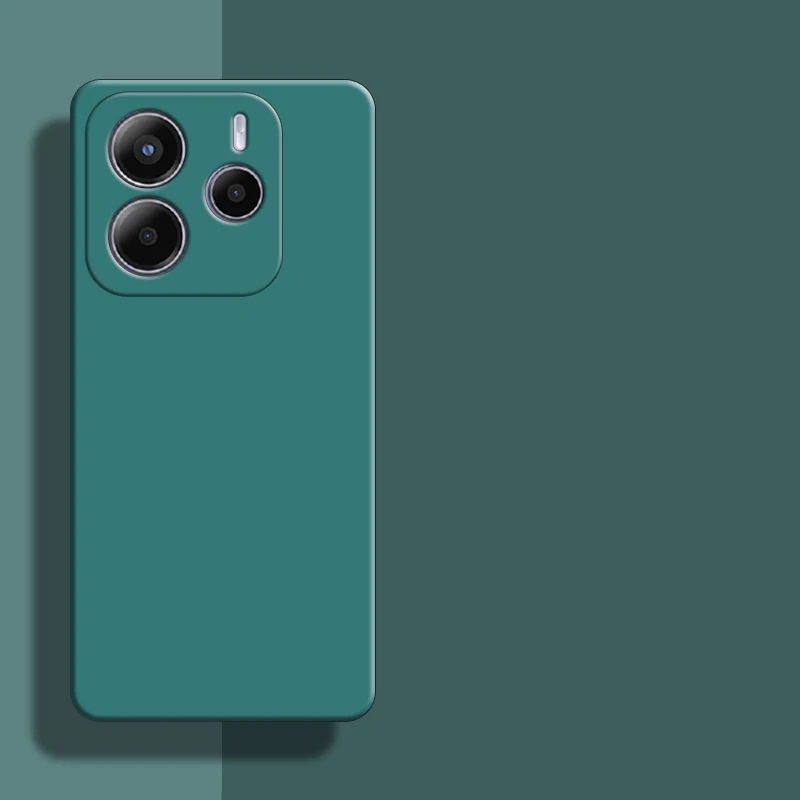 Imagen 6: Para Redmi Note 14 funda para Redmi Note 14 4G 5G Global funda Original de goma de silicona líquida parachoques a prueba de golpes para Redmi Note 14