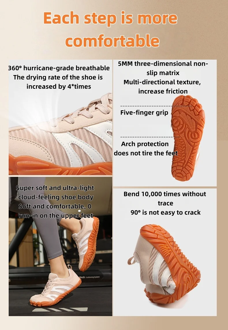 2026 New Men's Wide Shoes, Women's Outdoor Lightweight Running Sports Shoes,Scattered Soft Loose Minimalist Fashion Casual Shoes view 6