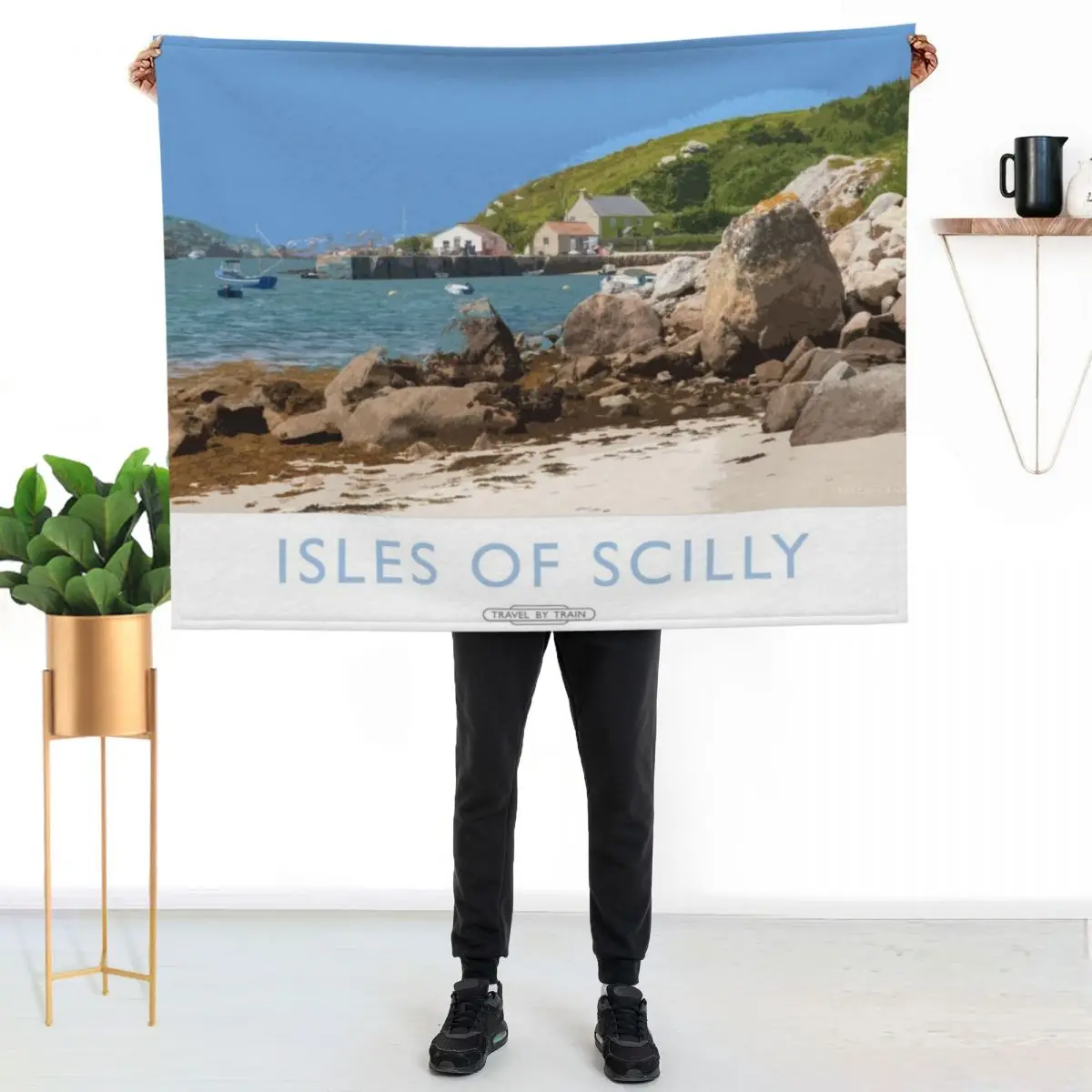 Isles of Scilly Throw Blanket Loose Fashion Sofas Summer Warm christmas gifts Blankets For Sofas Blankets