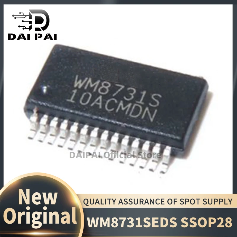 

(10Pcs-20Pcs/Lot) 100% New original WM8731S WM8731SEDS WM8731SEDS/RV SSOP28 Chipset