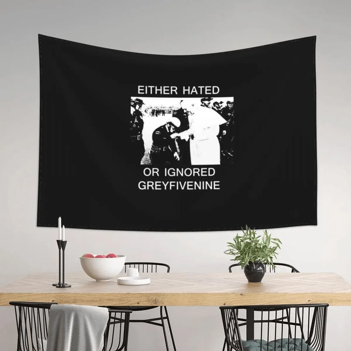 

EITHER HATED OR IGNORED - GREYFIVENINE Tapestry Wall Hanging Wall Room Decorator Home Decoration Tapestry