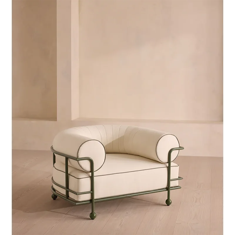 Meticulously Crafted Backyard Chair Upholstered Aluminium Villa  muebles de jardin Outdoor Armchair