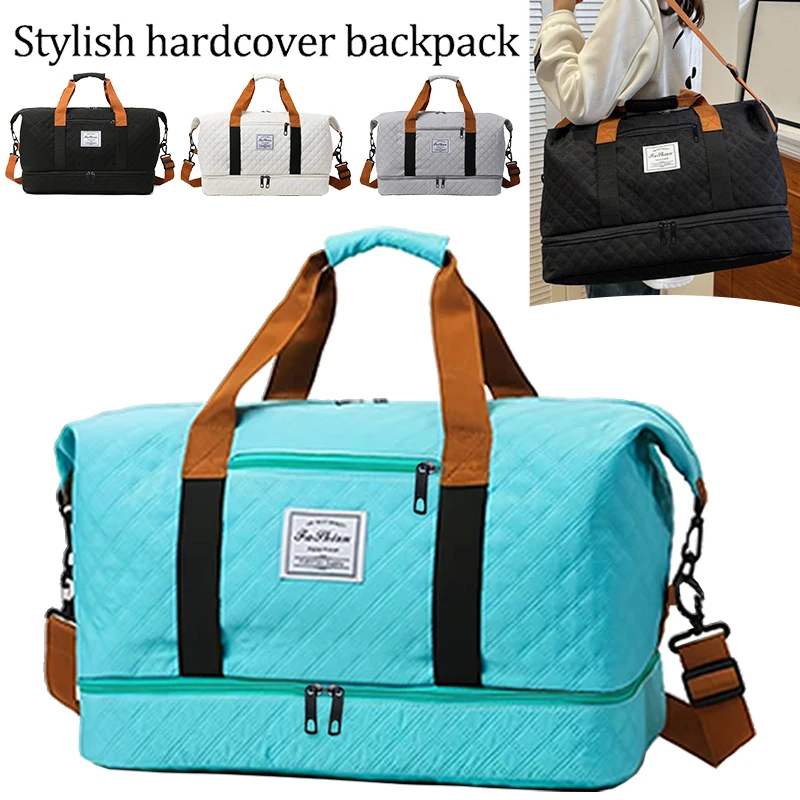 

Neutral color suitcase for men and women, suitable for travel. Multiple colors, made of nylon material, single shoulder bag.