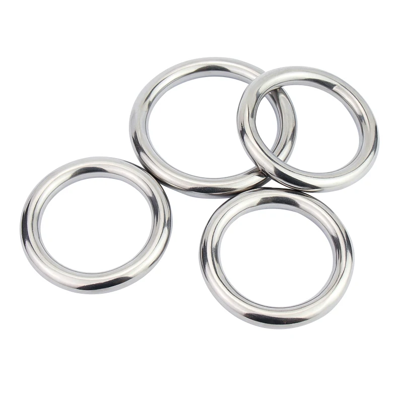 O-Ring 304 حلقات لحام سلسة من الفولاذ المقاوم للصدأ شديدة التحمل ومتينة ومتعددة الأغراض حلقة كبيرة للحرف اليدوية