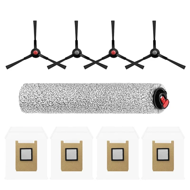 Accesorios de repuesto A76G, bolsa de polvo, cepillo lateral, rodillo, paño de mopa apto para piezas de vacío Eufy Omni E25/E28