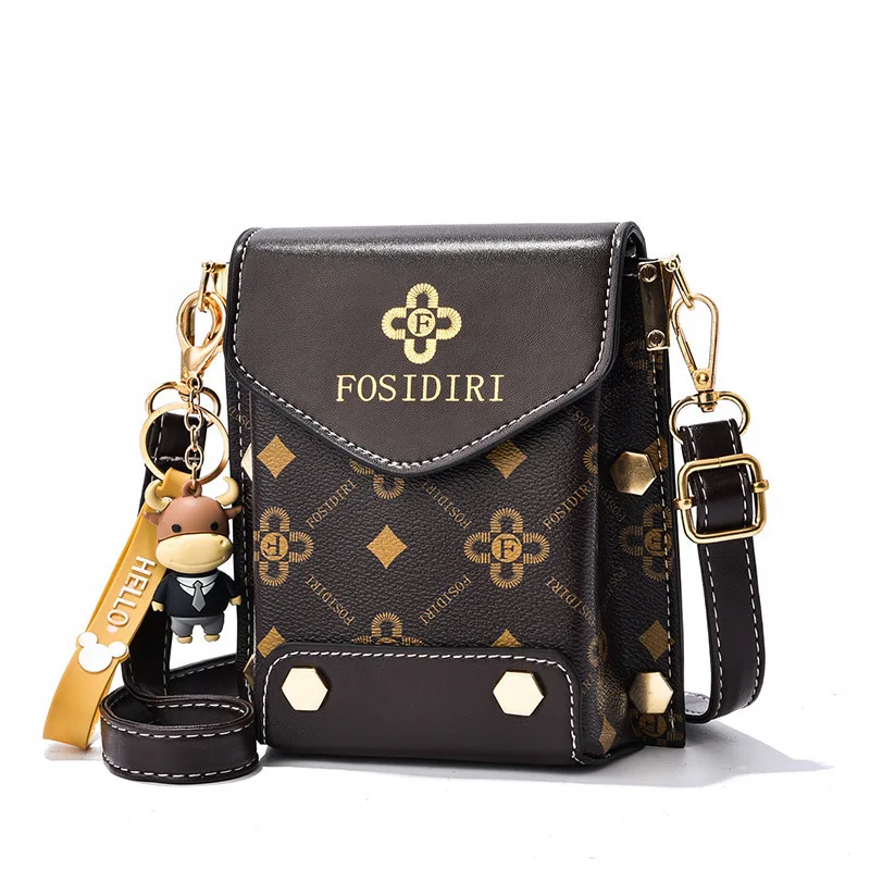 Fashion Women Pattern Shoulder Bag Hardware Chain Strap Color Block Messenger Handbag Composite Cross Body Bag