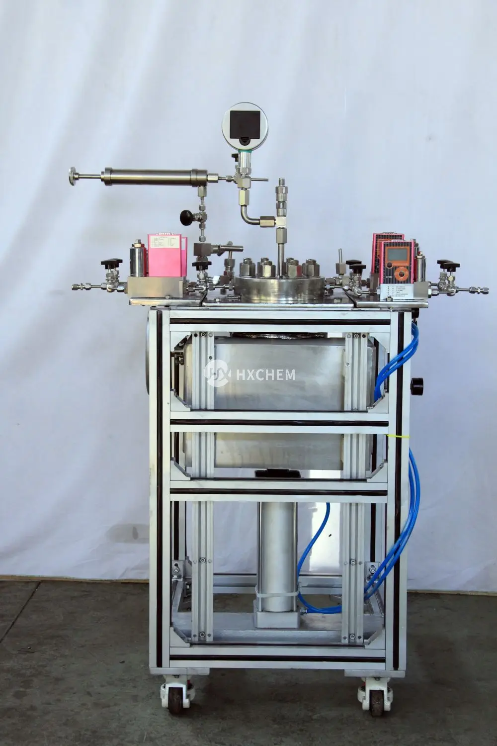 Système de réacteur de laboratoire haute pression non agité de 1 litre avec régulateur de débit et échantillonnage