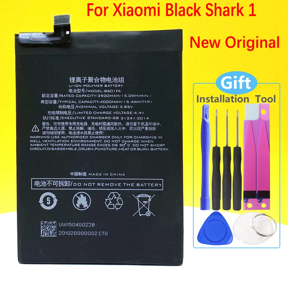 

NEW BS01FA Battery For Xiaomi Black Shark 1 Dual SIM TD-LTE/ AWM-A0 BSO1FA High Quality