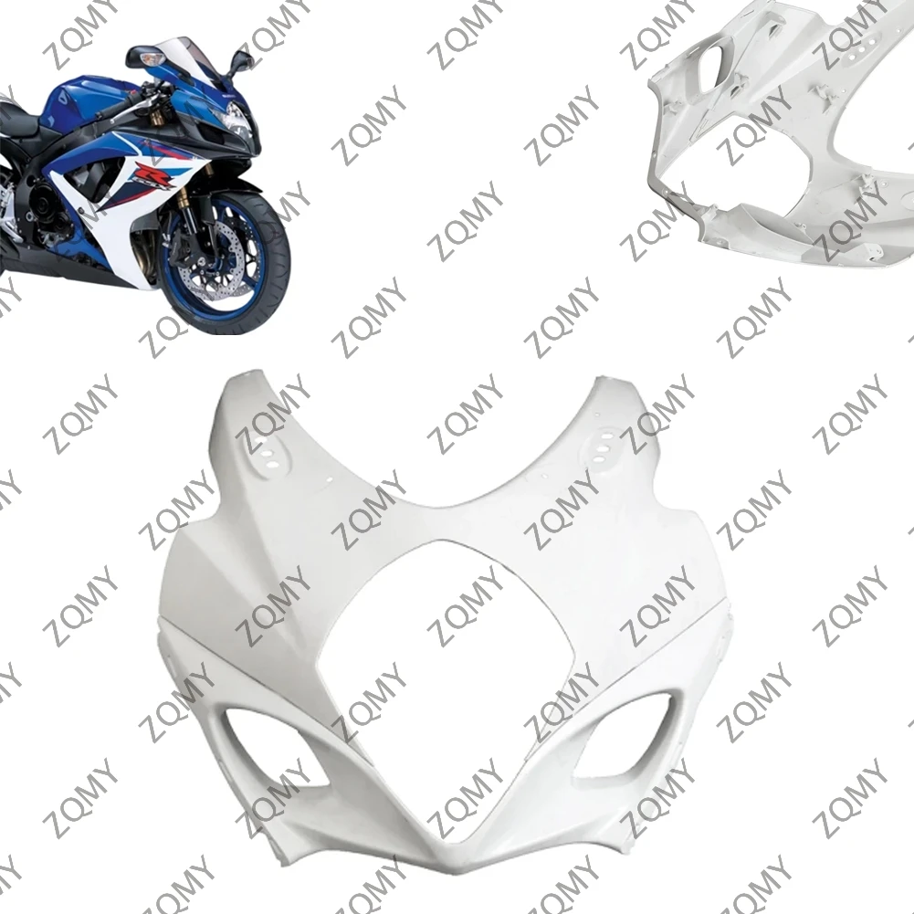 

Motorcycle Upper Front Nose Cowl Fairing For Suzuki GSXR 1000 K7 2007 2008 Injection Mold ABS Plastic Unpainted White