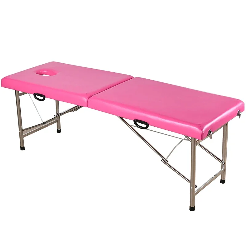 Mejor cama de masaje portátil duradera SPA mesa de cama de masaje de tatuaje plegable