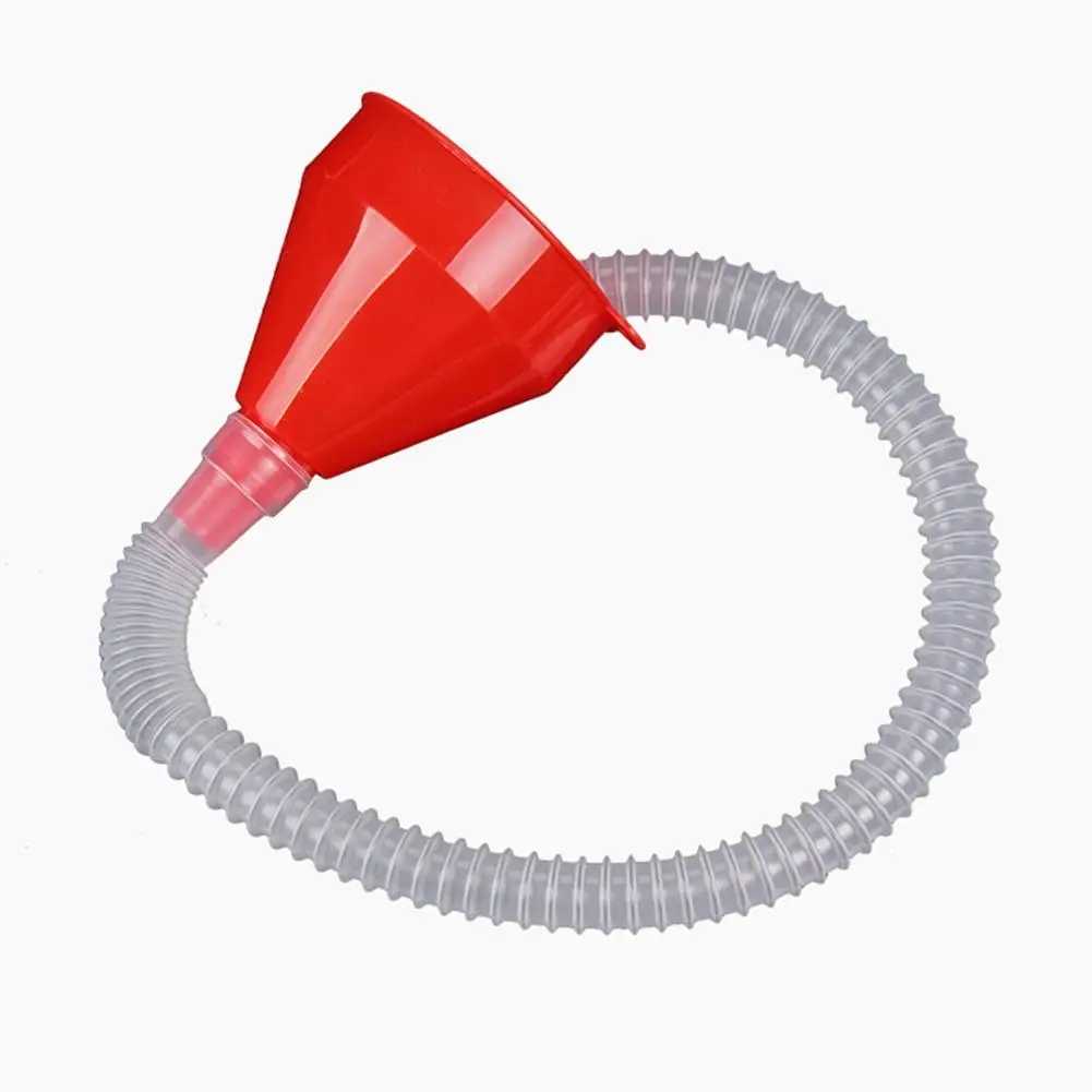 Universal Car Refueling Funnel Detachable Hose Gasoline Engine Oil Additive Motorcycle Truck Vehicle Plastic Oil Filling Funnel