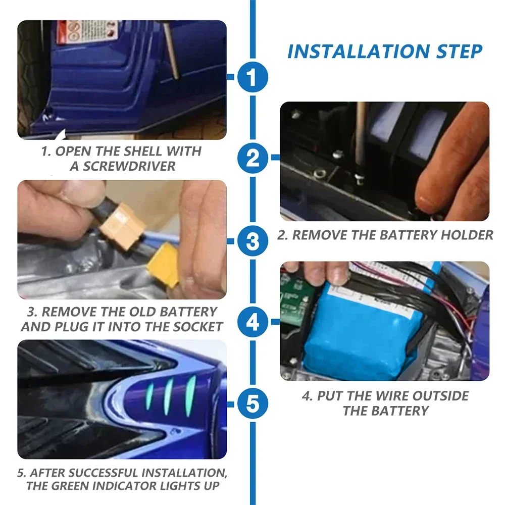 Batería de iones de litio recargable de alta calidad 36V 30Ah 10s2p para patinete eléctrico de autoequilibrio, aeropatín y monociclo