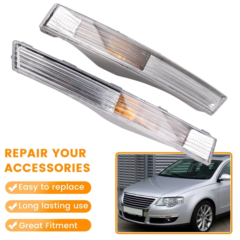 Car Front Bumper Light Turn Signal Light 3C0953041G 3C0953042G For VW Passat B6 Magotan 2006-2010