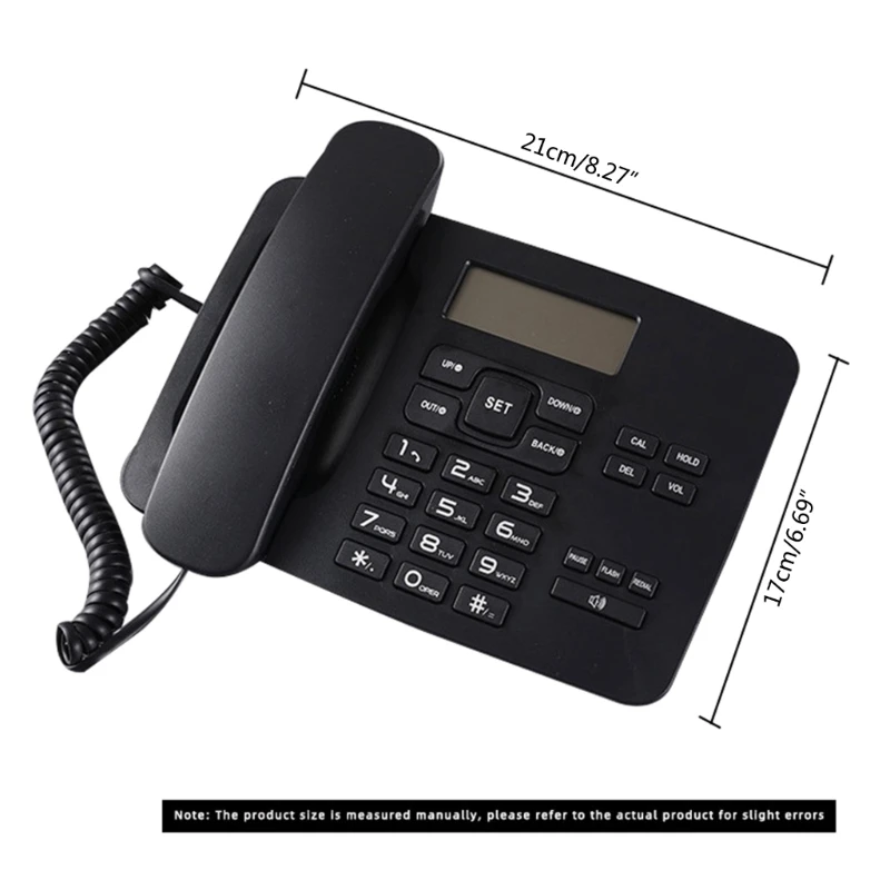 Corded Phone for Home/Office/Hotel Landline Telephone with Speakerphone Caller D46B