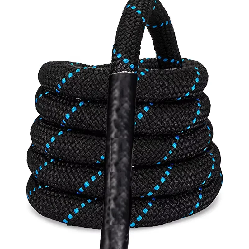 Proveedor profesional Fitness ejercicio batalla boxeo saltar cuerda de batalla de velocidad pesada con mango