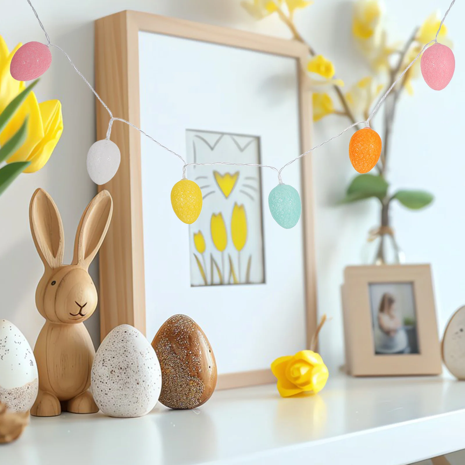 

Easter Egg String Lights Led Operated Garland For Window Tree Party Outdoor Holiday Decorations Centerpiece