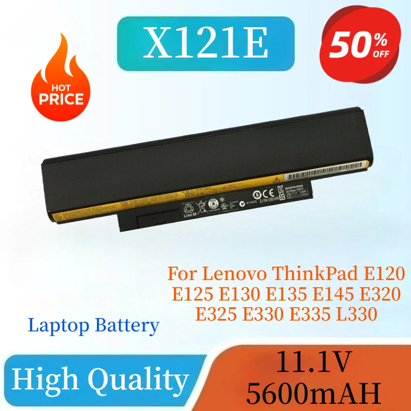 

5600 мАч X121E X130E аккумулятор для ноутбука Lenovo ThinkPad E120 E125 E130 E135 E145 E320 E325 E330 E335 L330 X131E большой емкости
