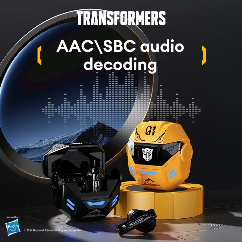 TRANSFORMERS TF-T36 TWS Bumblebee Wireless Earphones Bluetooth HiFi Sound HD Call Headphone Long Endurance Low Latency Headsets