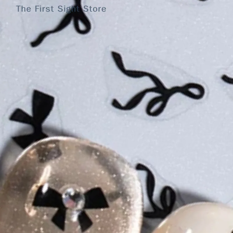 

Bowknot Ribbon Nail Stickers Mini Kawaii Lace Bow Tie Design Self-Adhesive Nail Art Decals DIY Manicure Supplies Decor