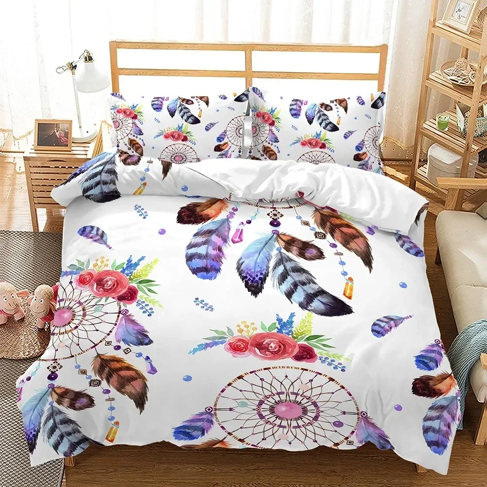

Dreamcatcher Indian Culture Comfortable Duvet Quilt Cover Pillowcase Bedding Set Children Bedroom Decoration Home Textile