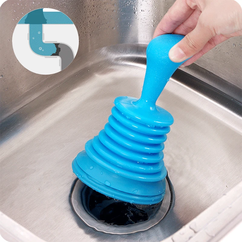 1PC Kitchen Toilet Drain Plungers Bath Sink Power Pipe Dredging Tool Suction Cup Plug Toilet Bathroom Tools