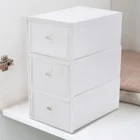 3 Drawer Storage Bin Cabinet Organizer Container Unit Boxes Stackable Plastic