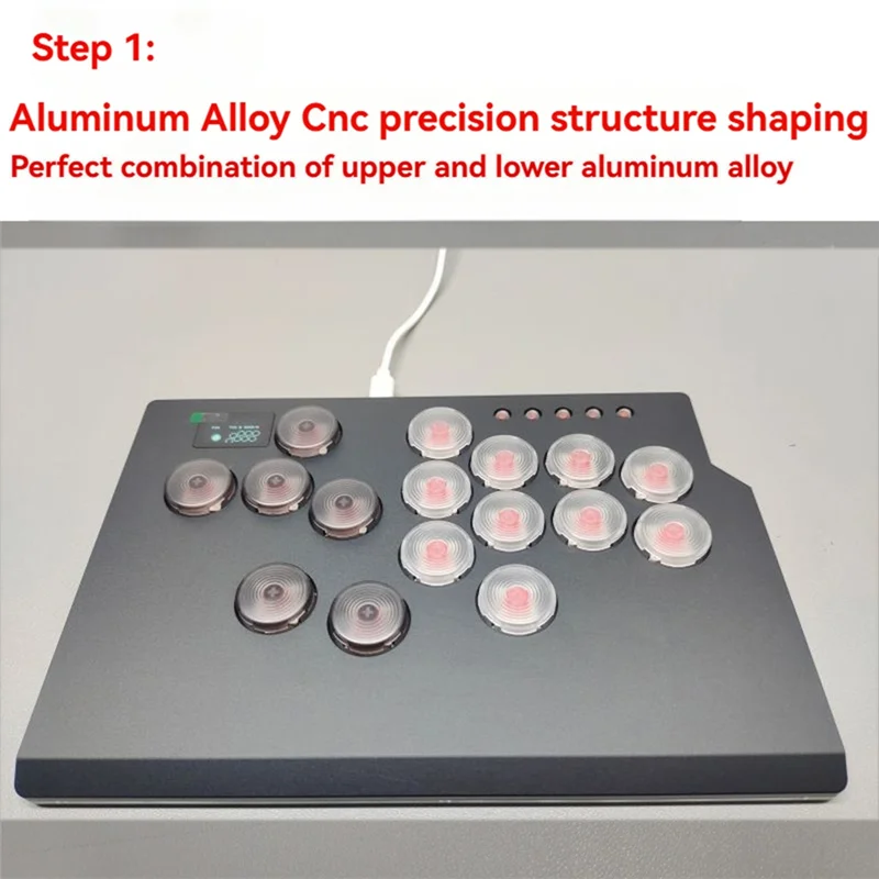 

Dependable-16Keys Arcade Stick All-Button Controller Joystick Hitbox Controller For Pc/Ps3/Ps4/Ps5/ Steam Arcade Pc Gift A