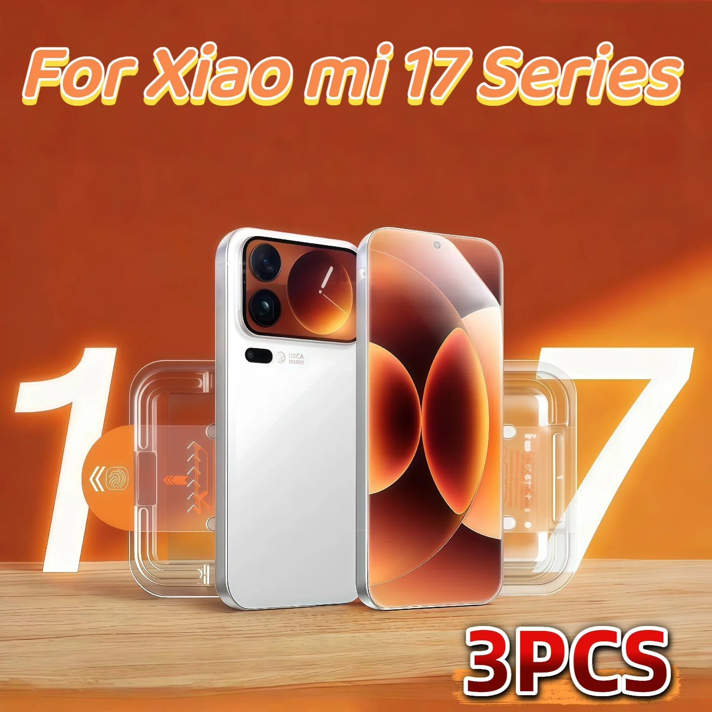 3er-Pack hochauflösende Displayschutzfolien aus gehärtetem Glas für Xiaomi 17/17 Pro/17 Pro Max/17 Ultra, Härtegrad 9H