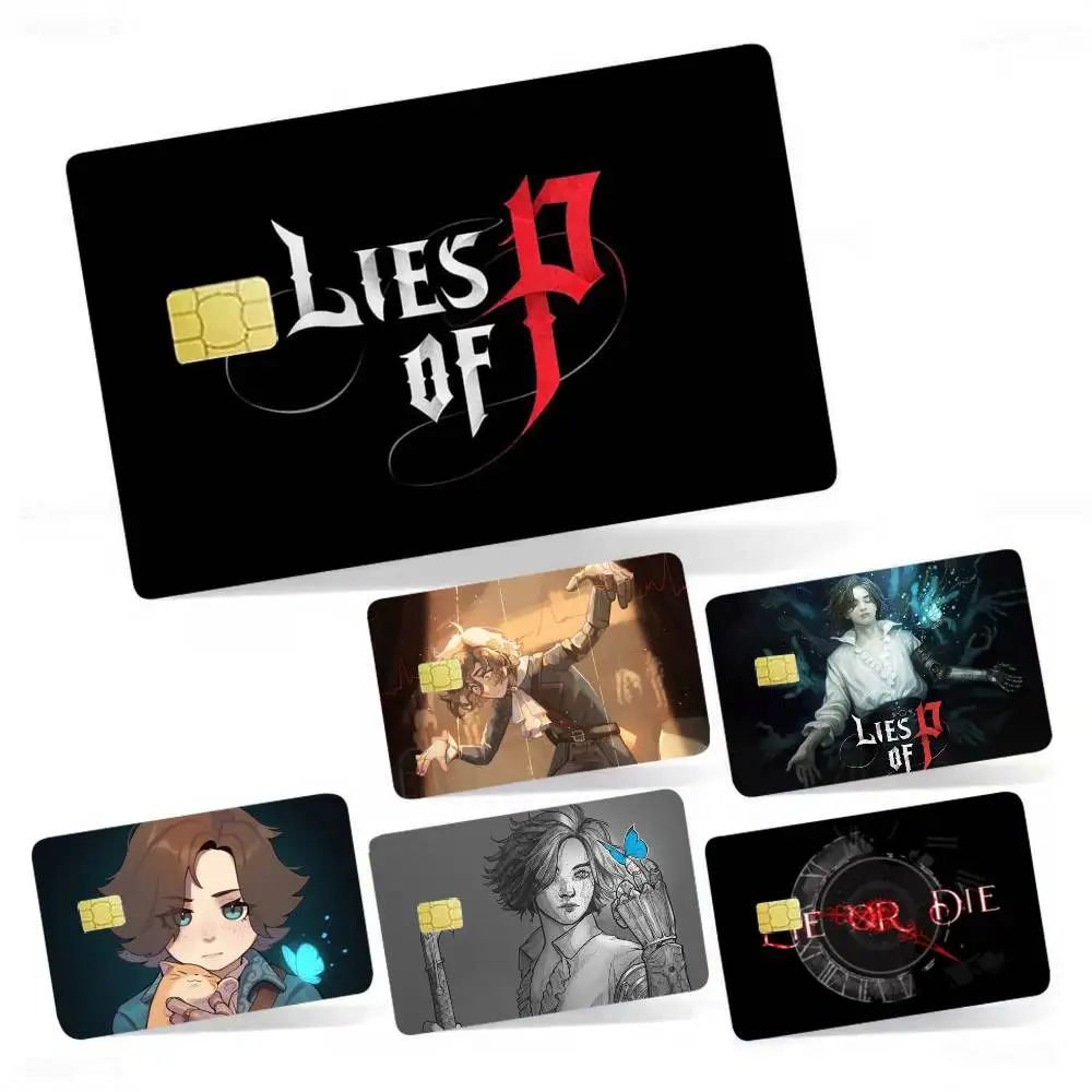 

Lies Of P 4pcs 1Set Film Skin for Debit Credit Bank Visa Card Decal Cover
