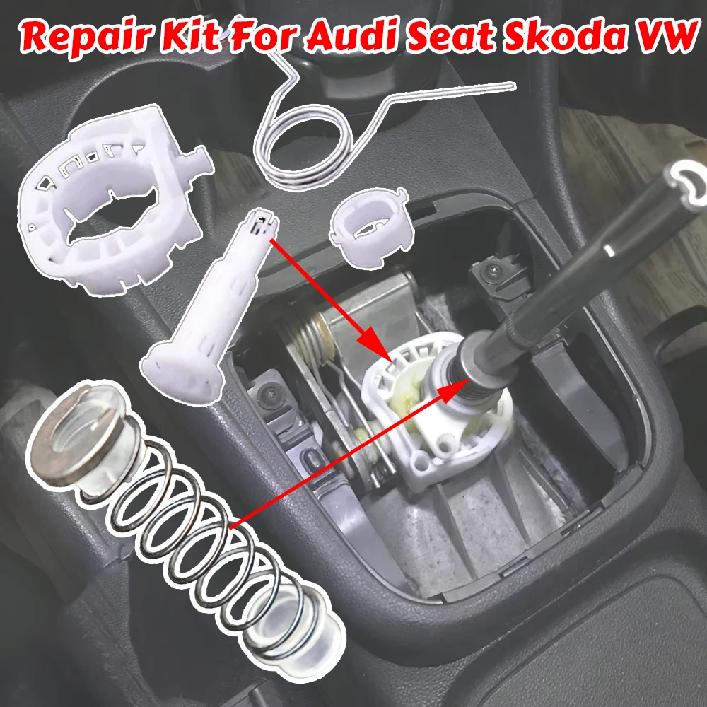 

Shifter GearBox Stick Lever Rod Spring Repair Kit For Audi Seat Skoda VW Reverse Gear Shifting IssueFix Manual GearboxSpare Part