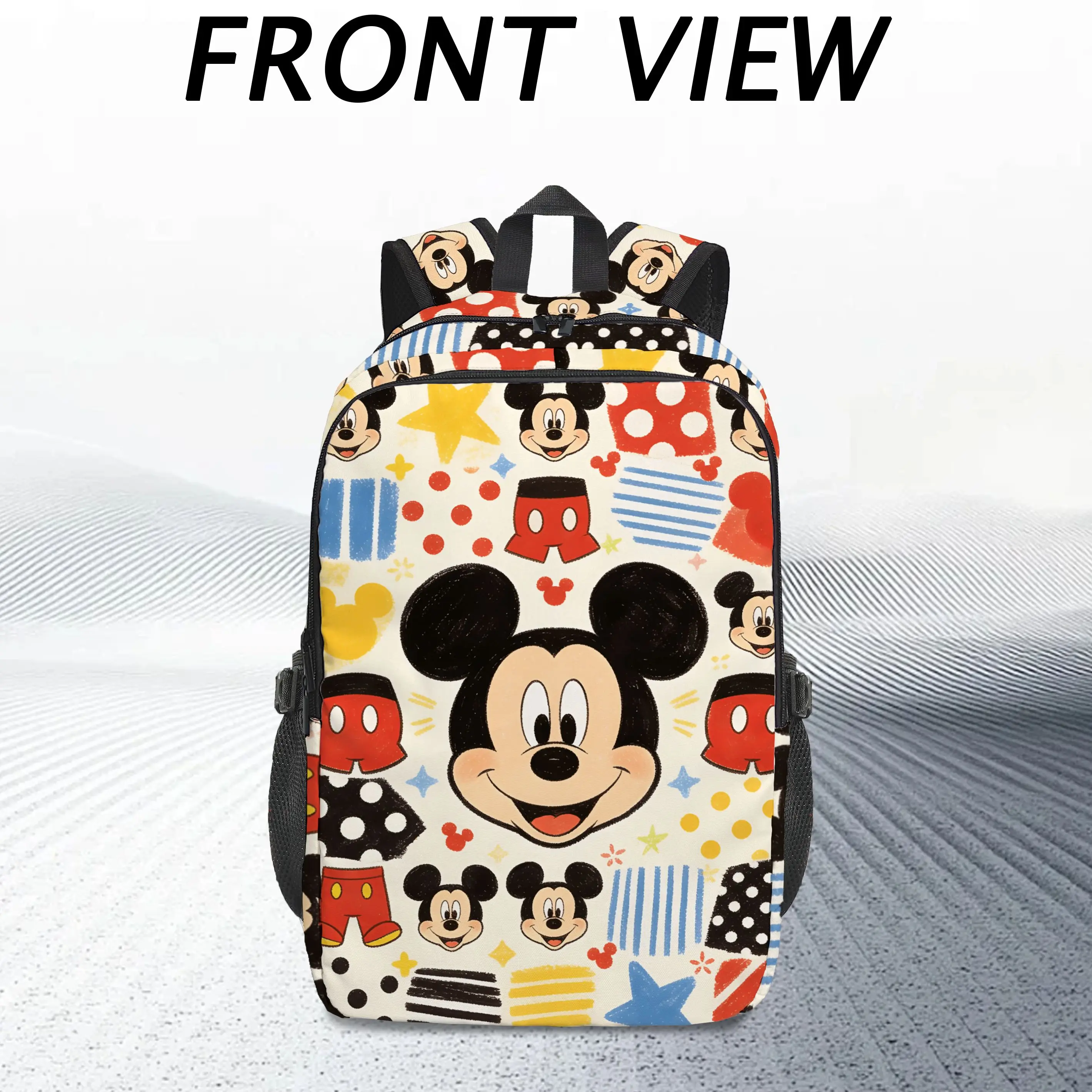 

1 шт. Рюкзак для ноутбука с Микки Диснеем, модный и простой, приятный в подарок, унисекс, стиль для пары, большая вместимость, высокое качество